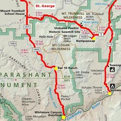Arizona Strip Visitor Map